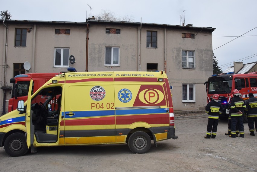 Pożar w budynku przy ul. Kordeckiego w Kaliszu. Ucierpiały...