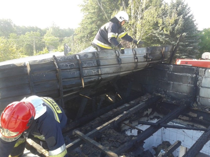 Pożar ubojni drobiu