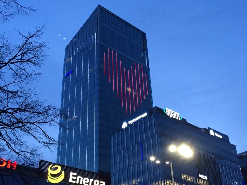 Koronawirus na Pomorzu. Wielkie serce na Olivia Business Centre w Gdańsku. Podziękowania dla lekarzy i służb! 