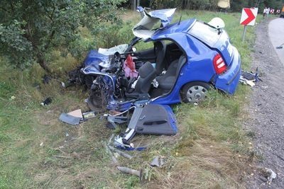 Śmiertelny wypadek na drodze z Bobolic do Białego Boru. DK 25 zablokowana [ZDJĘCIA]