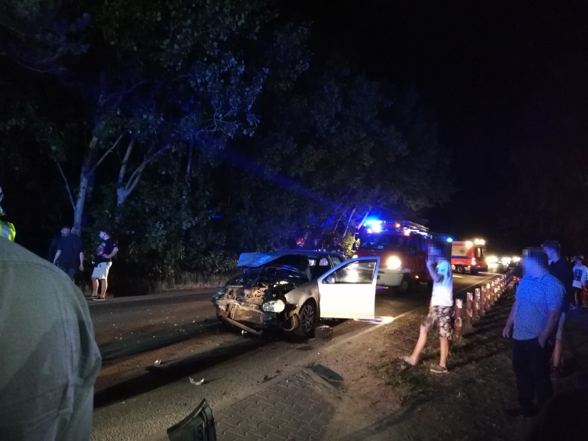 Wypadek w Chałupach (lipiec 2018)