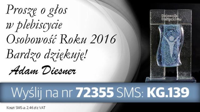 Osobowość Roku 2016 powiatu puckiego: Adam Diesner z Ostrowa