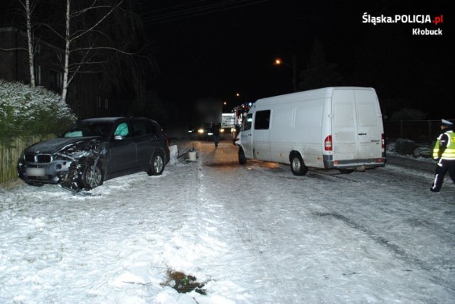 Kolizja drogowa - Starokrzepice ul. Oleska, dn. 16.01.2018r.