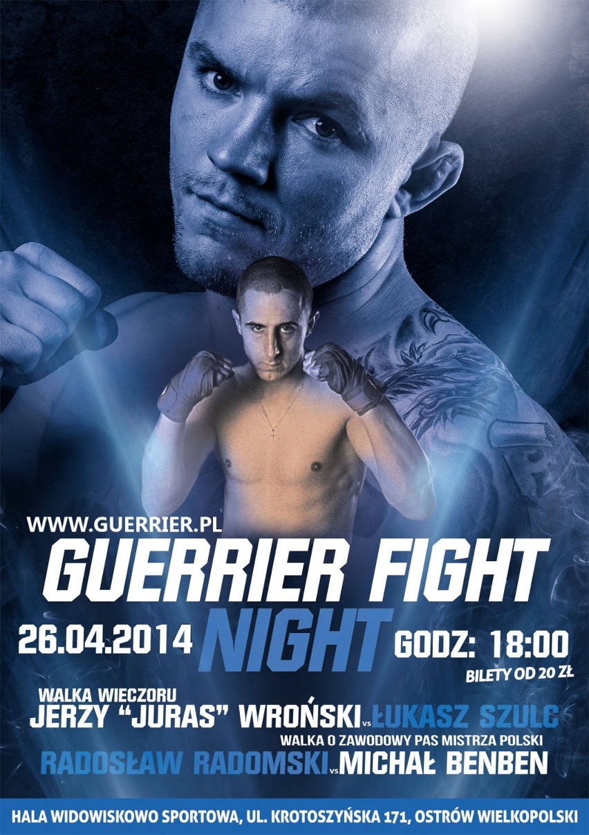 Guerrier Fight Night już w sobotę, a jutro oficjalne ważenie i spotkanie z "Jurasem"