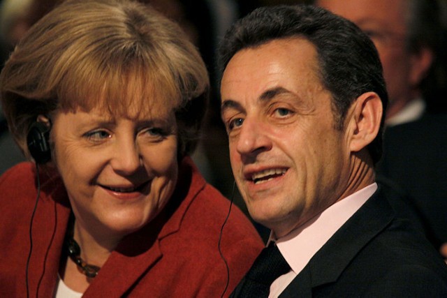 A. Merkel i N. Sarkozy podczas Munich Security Conference 2009