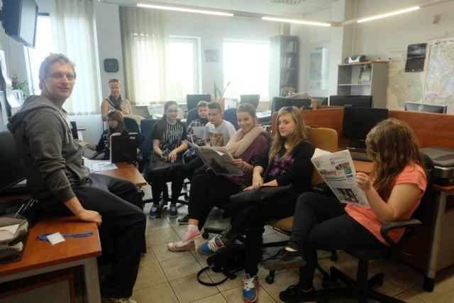 W sobotę 25 kwietnia gościliśmy w naszej redakcji uczniów ze szkoły w Augustowie.