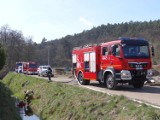 Pożar garażu w Chodzieży przy ulicy Zdrojowej