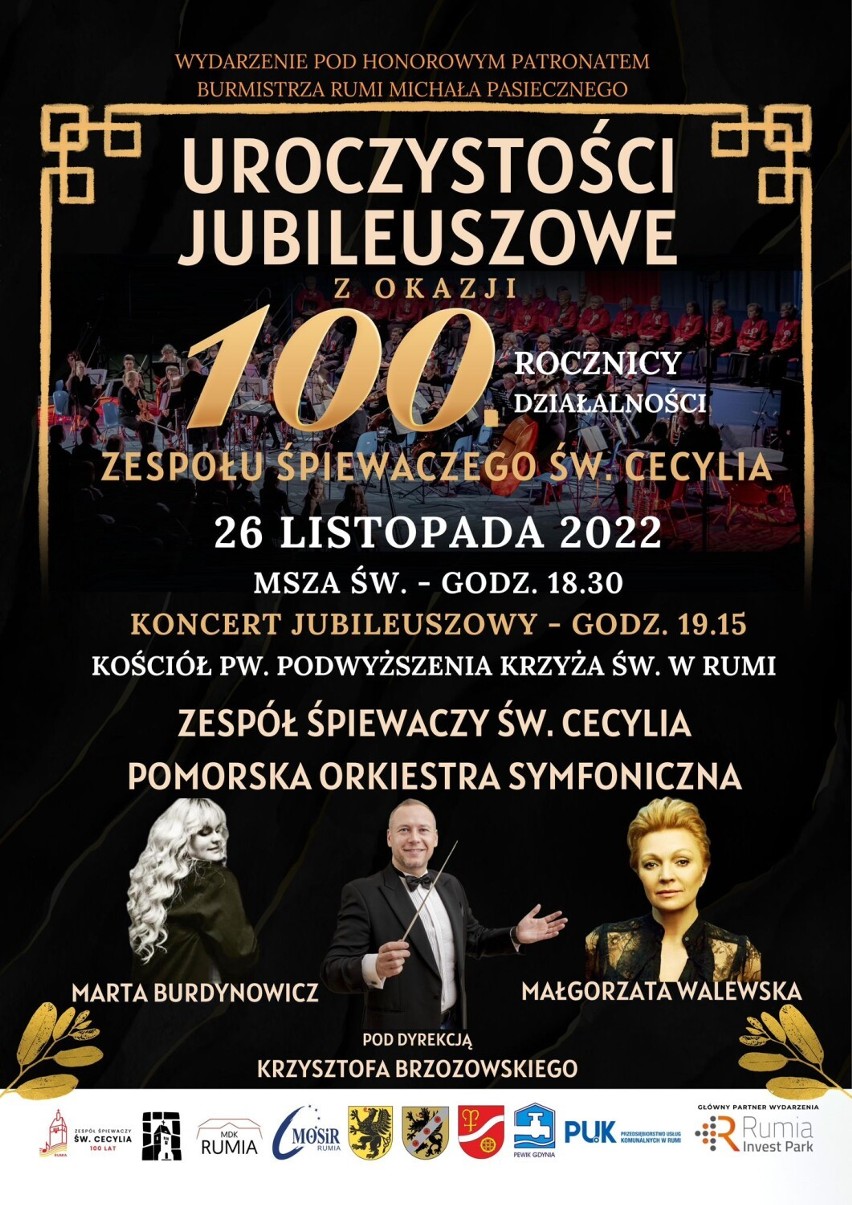 Zespół Śpiewaczy Św. Cecylia z Rumi świętuje 100-lecie swojej działalności. Wyjątkowy, jubileuszowy koncert już w sobotę (26.11.2022) 