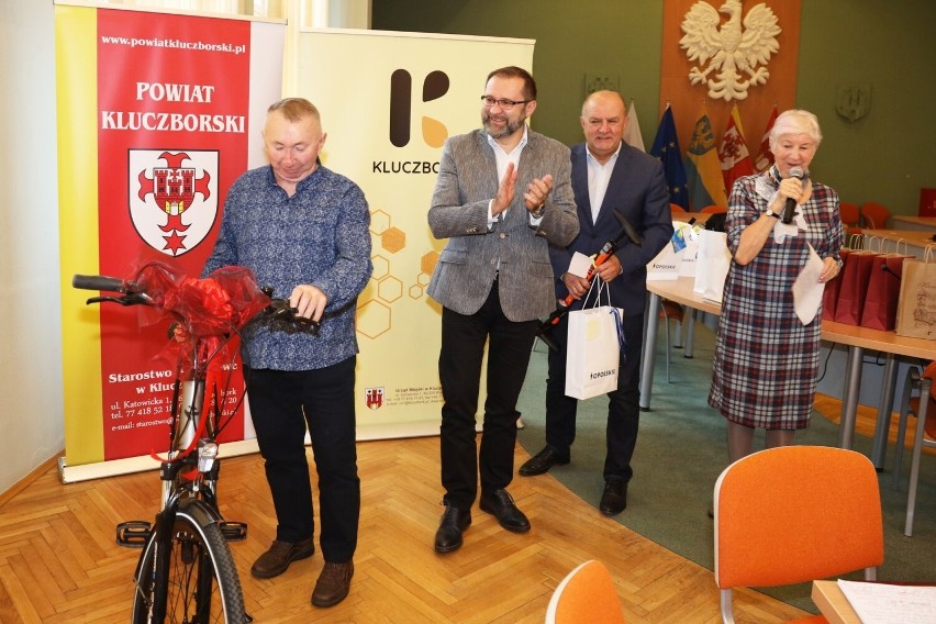 Zbigniew Gandża w nagrodę otrzymał rower.