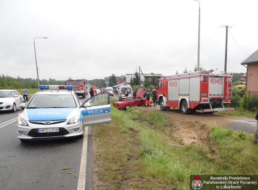 Wypadek w Krępie