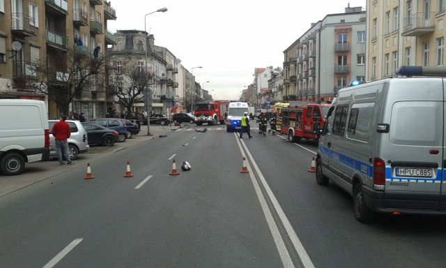 Wypadek na ulicy Górnośląskiej w Kaliszu