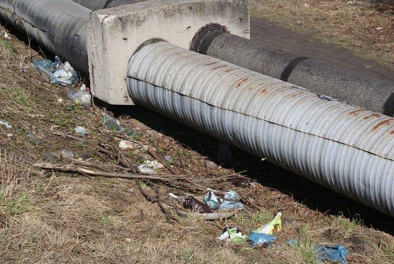 Mieszkańcy informują: śmieci na trasie spaceru w Sosnowcu między ul. Sobieskiego a ul. Naftową