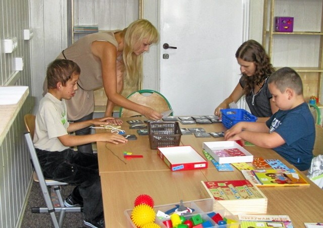 Pierwsze zajęcia klasy dla dzieci autystyczych w Chełmcu