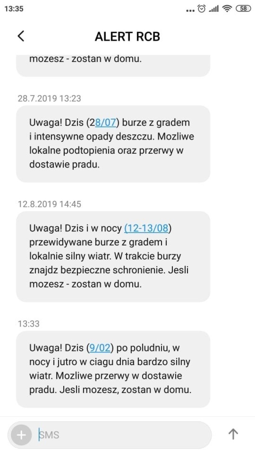 Alert RCB. Do mieszkańców Podkarpacia trafia SMS z ostrzeżeniem: uwaga na bardzo silny wiatr!