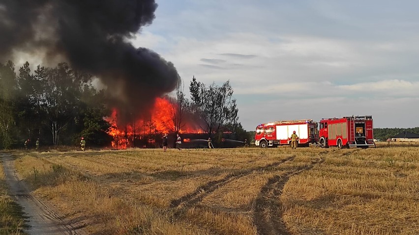 Pożar budynku gospodarczego w Grodzisku Wielkopolskim