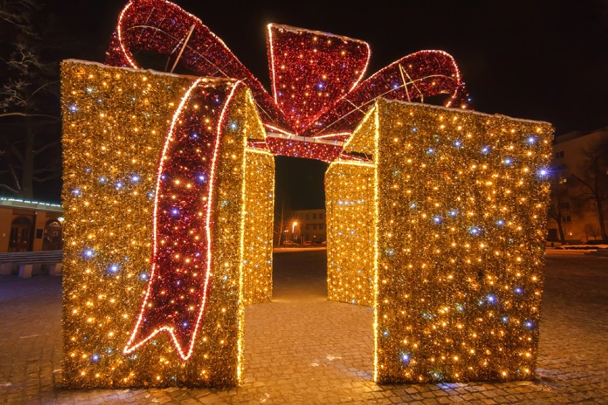 Świąteczna iluminacja w Puławach