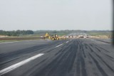 Lotnisko w Łodzi. Remont pasa startowego [ZDJĘCIA]