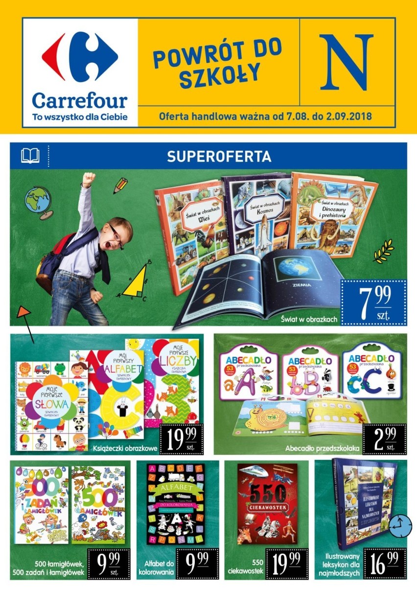 CARREFOUR GAZETKA - Wyprawka szkolna 2018