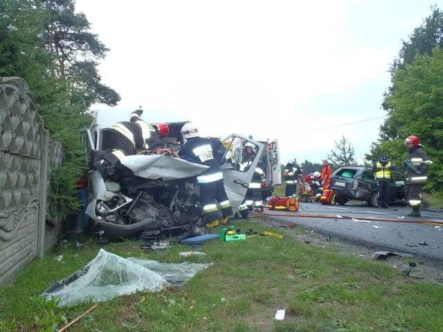 Wypadek busa pod Nowym Tomyślem