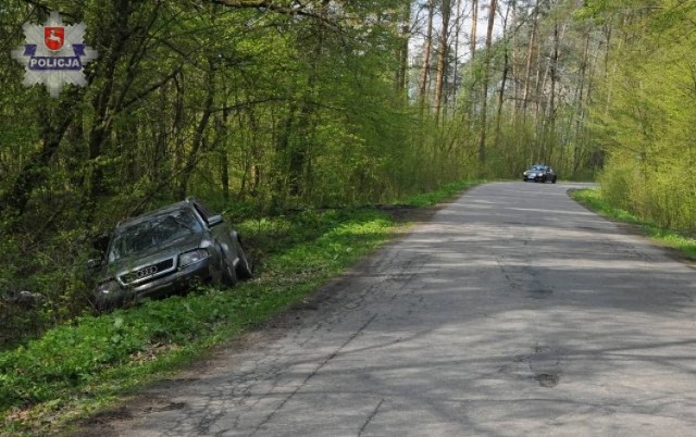 Badanie stanu trzeźwości wykazało, że kierowca audi jest w stanie po użyciu alkoholu