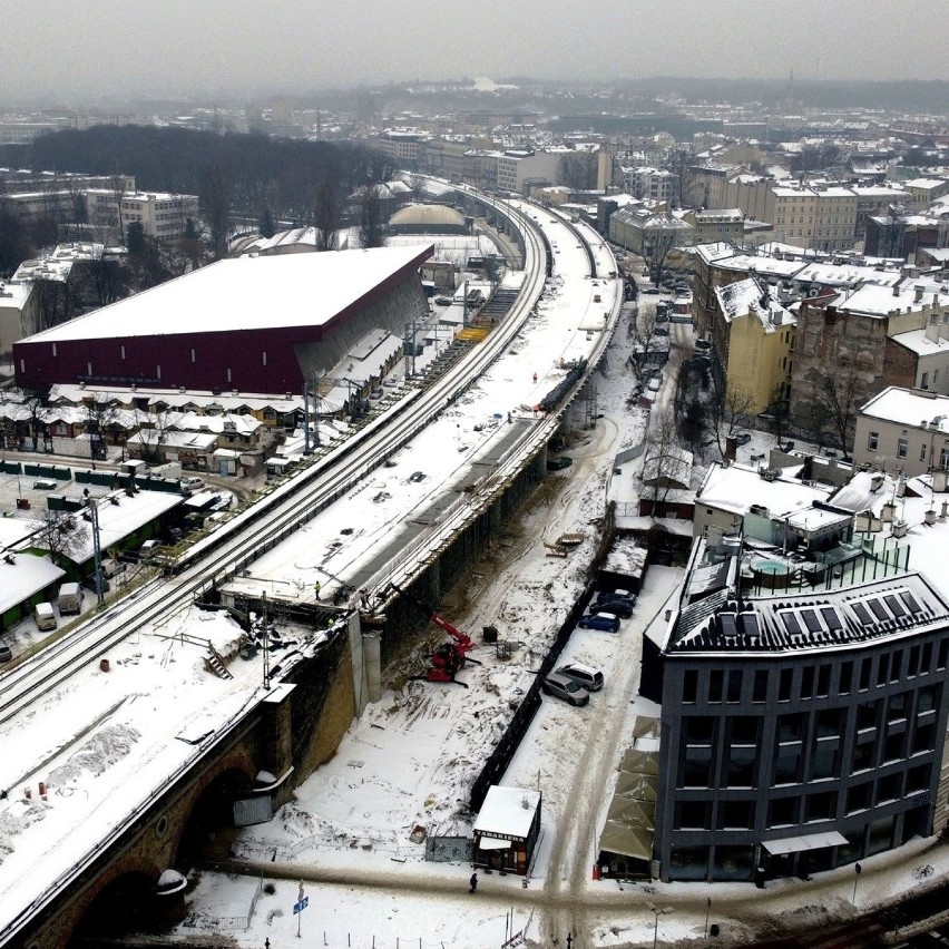 Kolejarze prowadzą wielką inwestycję w centrum Krakowa