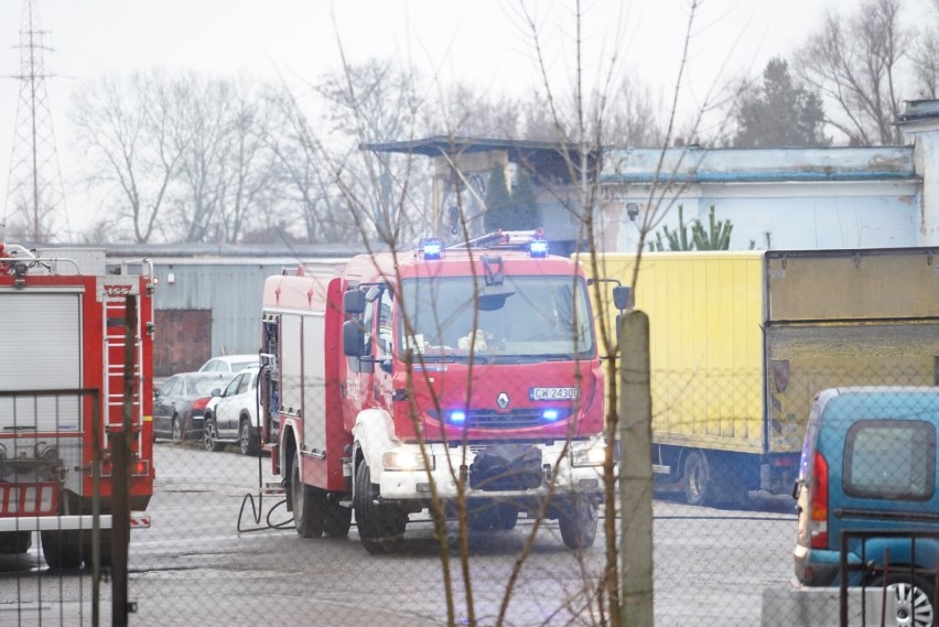 Pożar autobusu na Wienieckiej we Włocławku