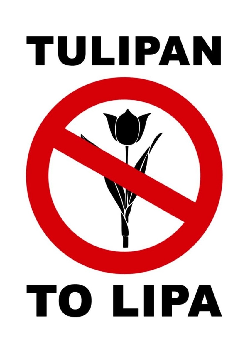 Plakat akcji protestacyjnej Polaków