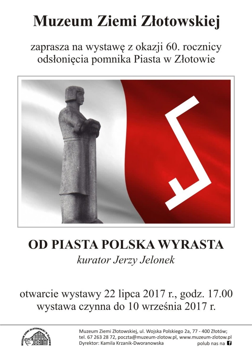 "Od Piasta Polska wyrasta". Wystawa z okazji 60. rocznicy odsłonięcia pomnika Piasta w Złotowie