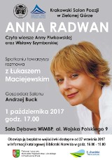 Anna Radwan i Łukasz Maciejewski – gośćmi Krakowskiego Salonu Poezji w Zielonej Górze 