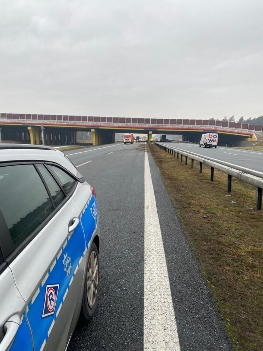 Na 485 km autostrady występowały utrudnienia dla kierowców....