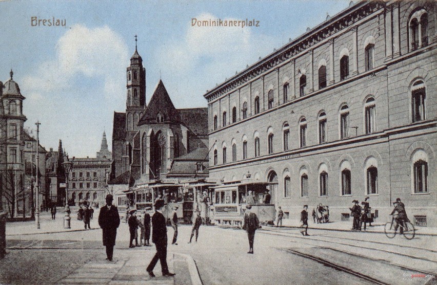 Wrocław. Jak 100 lat temu wyglądał pl. Dominikański? Zobacz archiwalne zdjęcia!