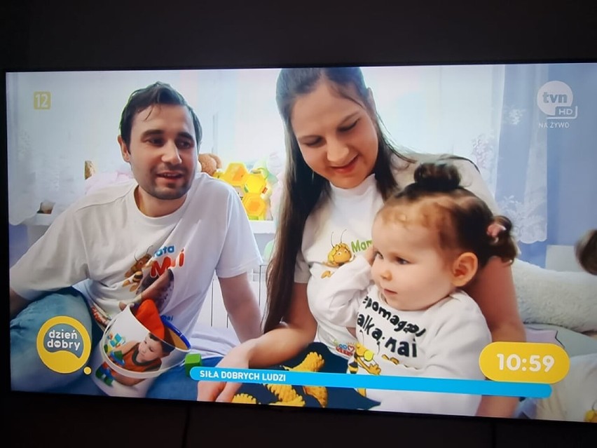 Maja Tomczak, chora na SMA w porannym programie śniadaniowym...