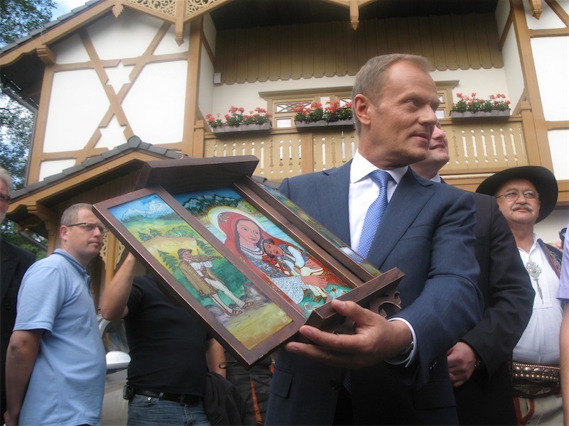 Szczawnica: Donald Tusk odwiedza górali