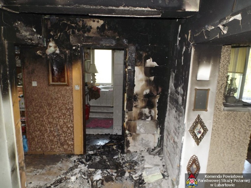 Pożar domu w Woli Skromowskiej