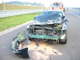 Wypadek na A1 w Żorach. Obywatel Czech zasnął za kierownicą [ZDJĘCIA]