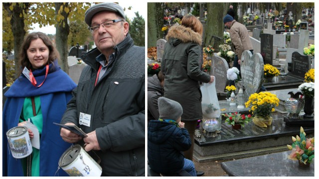 Wielu z nas już w poniedziałek odwiedziło groby swoich bliskich. Podobnie jak wrzuciło datek do puszek wolontariuszy na ratowanie od zapomnienia zabytkowych pomników. Kwestujących z Towarzystwa Opieki nad Zabytkami można jeszcze spotkać dziś w godz. 9-14. Tym razem zebrane pieniądze zostaną przeznaczone na odnowienia grobowca rodziny Kotłowskich.