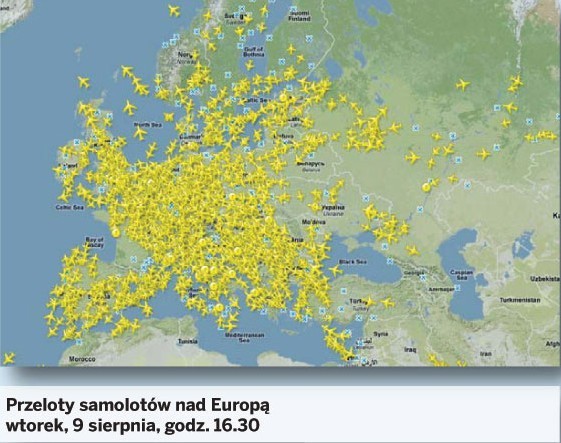 Interaktywna mapa samolotów latających nad woj. śląskim | śląskie Nasze  Miasto