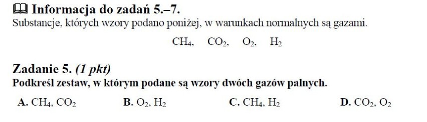 CHEMIA - ARKUSZ - POZIOM PODSTAWOWY