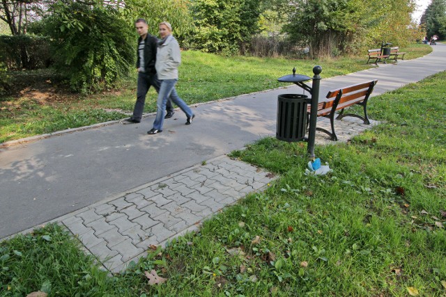 Nasza Czytelniczka alarmuje, że ktoś kradnie nowe ławki z alejki łączącej ul. Borkowską z parkiem im. Macieja Szumowskiego i Doroty Terakowskiej. Zarząd Infrastruktury Komunalnej i Transportu zobowiązał wykonawcę, aby poprawił mocowanie ławek. Urzędnicy poprosili też o częstsze patrole strażników miejskich.