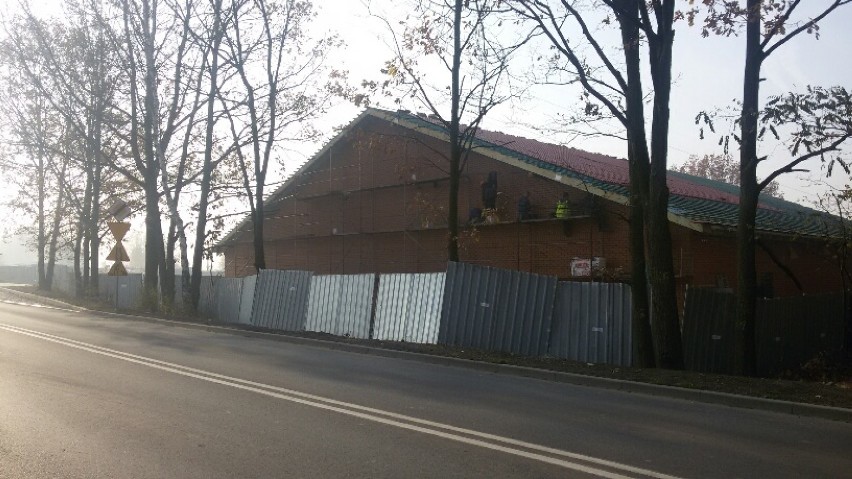 Prace związane z budową dyskontu w Kostuchnie