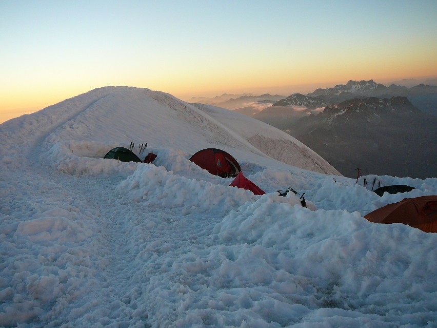 Widoki z Mont Blanc