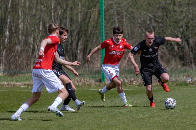 14.04.2022, Myślenice: mecz CLJ U-18 Wisła Kraków - Cracovia