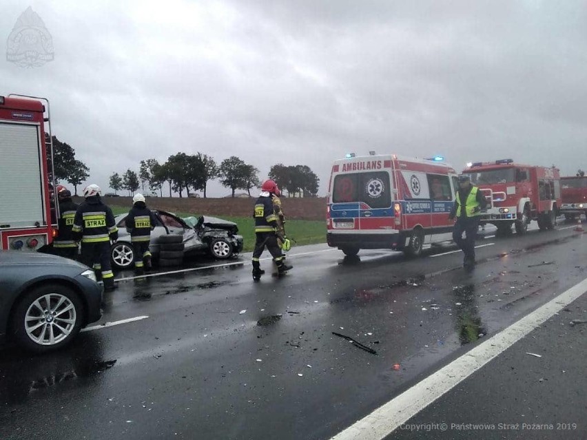 Tczew: wypadek w Gręblinie na drodze krajowej 91
