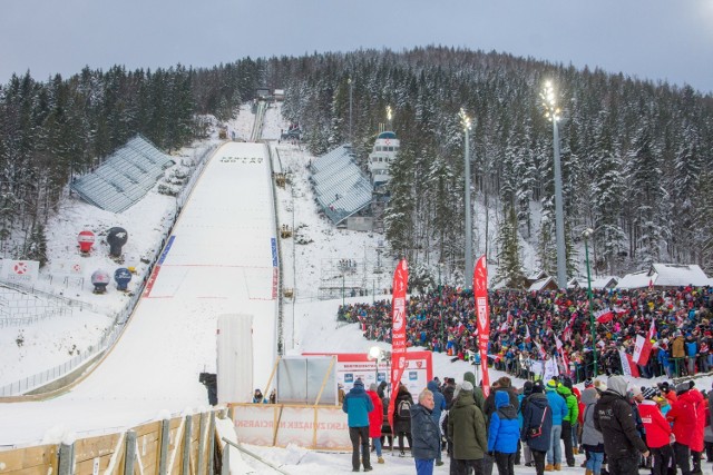 Wielka Krokiew w Zakopanem podczas Pucharu Świata w skokach narciarskich.