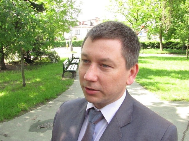 Adam Zaczkowski, kandydat SLD na burmistrza Myszkowa.