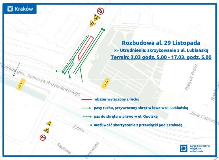 Kraków. Sporo zmian w ruchu z powodu remontów i inwestycji