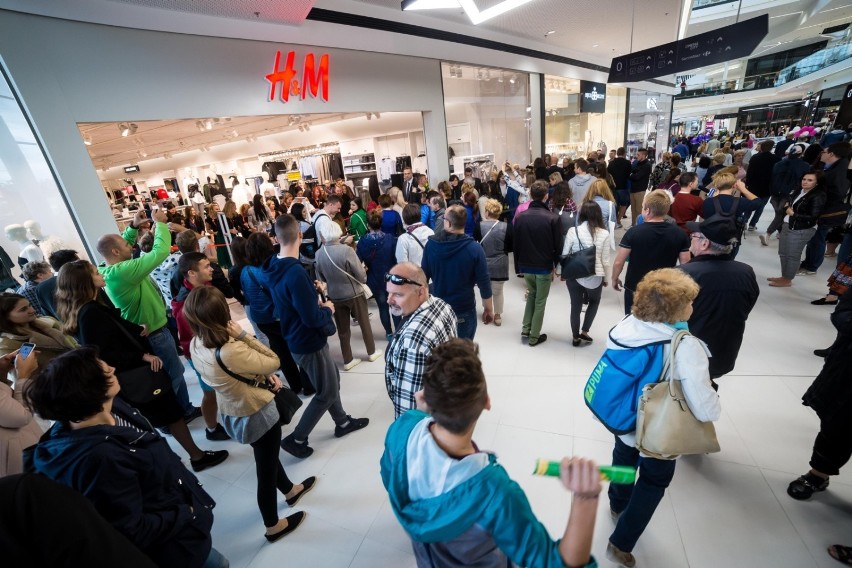 14.09.2017 Warszawa. Sklep H&M, otwarcie Galerii Północnej.