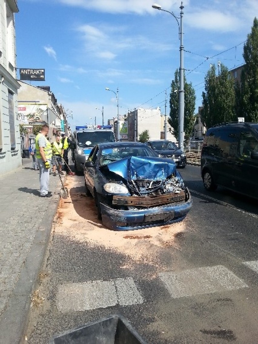 Wypadek na ul. Zachodniej w Łodzi