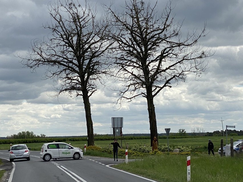 Kolizja samochodów pod Ostrorogiem  [ZDJĘCIA]