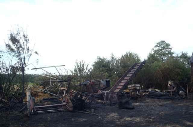 Pożar stodoły w Arkuszewie
